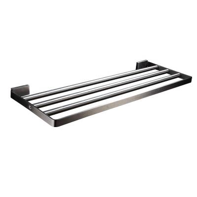 China With Solid 304 Bathroom Towel Rail Bar Metal Wall Mounted Stainless Steel Hook Towel Rack Accessory Holder for sale