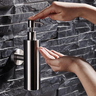 China 304 Stainless Steel Modern Wall Mount Liquid Soap Dispenser Bathroom Accessories for sale