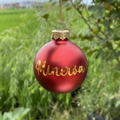 China Dropshipping Personalized Christmas Ornaments Personalised Decoration Childs Christmas Tree bauble Personalised ball for sale