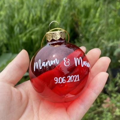 China Dropshipping Personalized Wedding Couple Ornament Christmas Decor Family Mr and Mrs First Christmas decor for sale