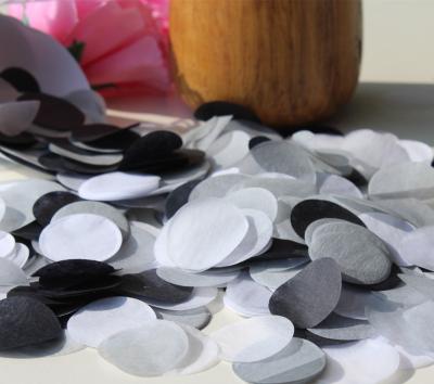 China Black White Wedding Decorations Tissue Paper Confetti Foil Confetti for Balloons Throw Rose Gold biodegradable Eco Friendly for sale