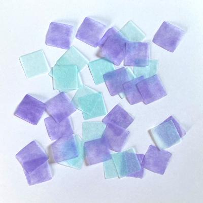 China Mermaid birthday party decor Throwing Confetti Blue purple Square Bio degradable Tissue Paper Confetti Flameproof Confettis for sale