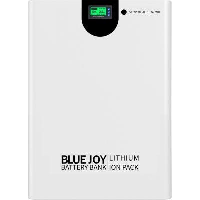 China 100A Joy CE Certification 48V Lifepo4 Battery Pack 200ah Blue Lithium Ion Battery For Solar System for sale