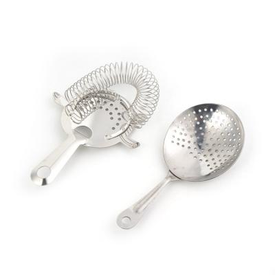 China Simple Modern Hand Stainless Steel Strainers Sieve Drinks Ice Brew and Sprinkle Filtercreative Ice Filter for sale