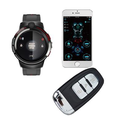 China Open Quickly With Universal Smart Keyless One Way Push Button Watch System Face ID Entry Starter Remote Car Alarm for sale