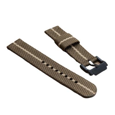 China Striped Nylon Fabric 38mm 42mm Nato Apple Watch Strap for sale