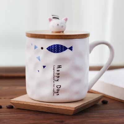 China Japanese unique creative cute Nordic cat mug cup belly kawaii kawaii cups ceramic cartoon pattern for sale