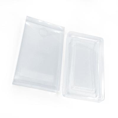 China Recycled Materials 2022 Custom Mini MOQ Clear Plastic PVC Packaging Boxes Plastic Retail Packaging Box for sale