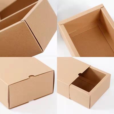 China Recycled Materials Good Selling China Supplier Factory Price Customized Kraft/White Paper Board Drawer Box paper box package for sale