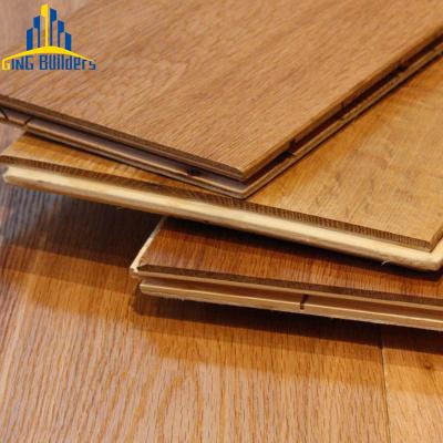 China Modern Gingbuilders Engineered Flooring Flooring Timber Floors Engineered Display Parquet Oak Herringbone Flooring for sale