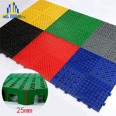 China Naturaltone 25Mm Anti-Slip Custom Printing Exterior Drain Sheets Slat Garage Floor 23X11In. Duty workshop tiles for the gymnasium for sale