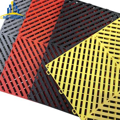 China Anti-Slip Price Yard Gray 500 Mm Solid Flooring Interlocking Fire Retardant 3Cm Garage Floor Tiles Deck Tiles Interlocking For Tile for sale