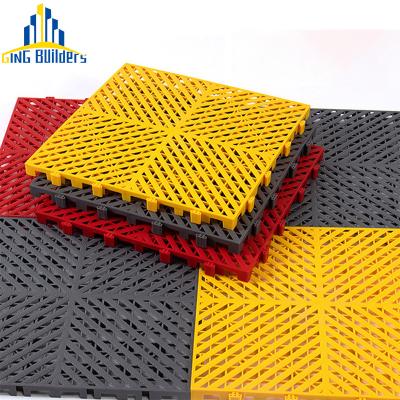 China Anti-Slip Easy To Install Commercial Natural Color 15 Mm Flooring Garage 1Cm Vinyl Detailing Interlocking Tile For Tile for sale