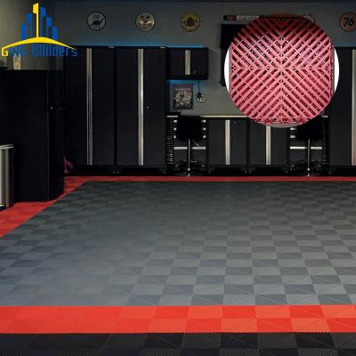 China Anti-Slip High Density Football Natural Color 300 X 300 Heavy Garage Flooring 30X30Cm Prefab Flooring Garage For Garages for sale