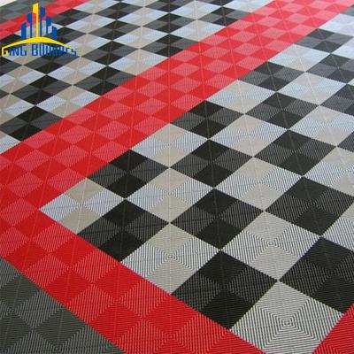 China OEM/Odm Anti-Slip Easy To Install Hotel White 500 Mm Plastic Floor Garage Tiles 600Mm Non-Slip Garage Tiles For Garages for sale