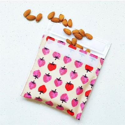 China Custom Printed Sandwich Shopping Bag Set Reusable Snack Bags for sale