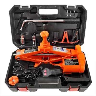 China Car Jack High Quality Telescopic Hydraulic Car Jack 3T 12v Trailer Jacks 3T 42CM Electric Scissor Jack Wrench Suit for sale