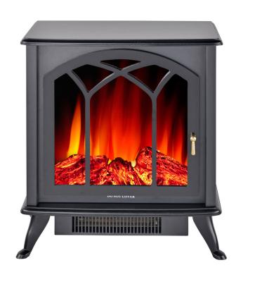 China Cheap Freestanding Electric Car Fireplace Heater Fire Stove Flame Wood for sale