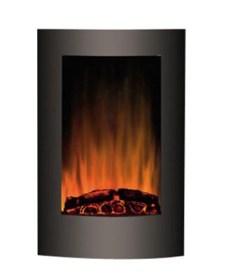 China Vertical Wall Mounted Electric Car Fireplace Carbon Log Decoration 1800W for sale