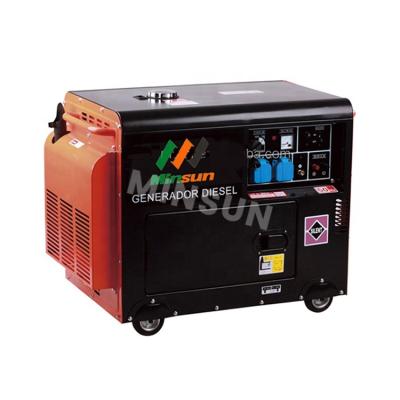 China High Efficiency Portable Cheap Diesel Generator Small Generators 5kw Small Home Use SY6500E for sale