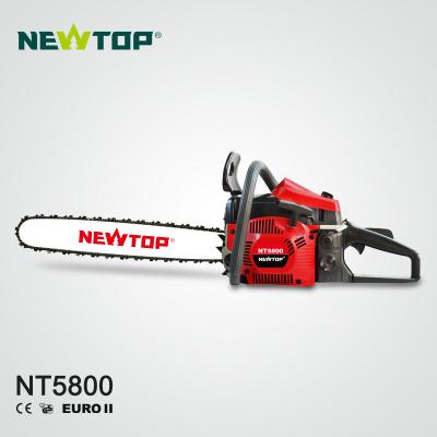 China 2-Stroke Newtop New Model NT5800-V 5800 Gasoline Chainsaw With Euro 5 for sale