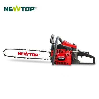 China 2-Stroke NEWTOP 58cc 2 Stroke Manufacturing Power Engine Chainsaw For Tree Cutting for sale