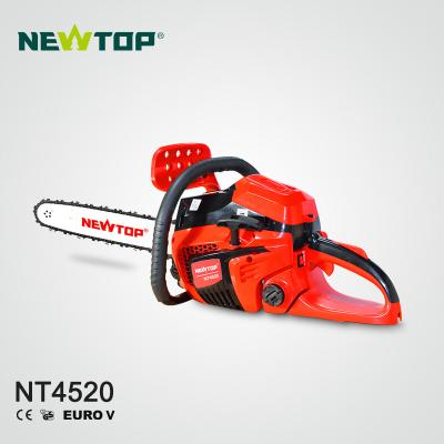 China 2-Stroke 2022 New Model Gasoline Chainsaw 45/52/58cc EURO V Chainsaw NT4520-V Chainsaw For European Market for sale