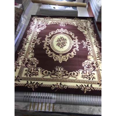 China Modern Comfortable Polyester Heat Transfer Printed Blankets For Living Room Persian Carpet 2.4*3.3m for sale