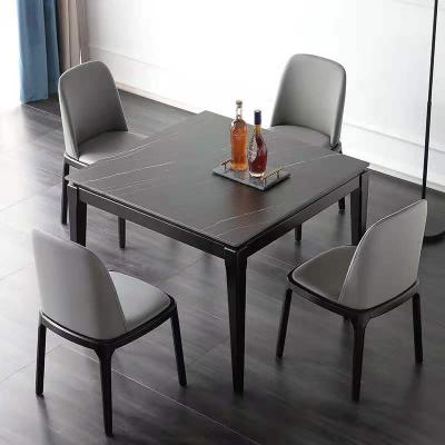 China Home Modern Luxury Furniture Foldable New Product Furniture Dining Table And Chair Set Dining Table 1 Table 4 Chair for sale