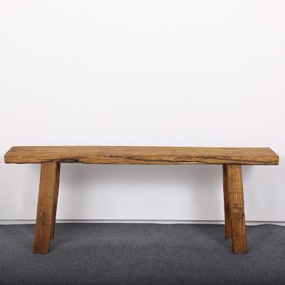 China (Height)Adjustable Nice Old Top Surviving Wooden Natural Rustic Simple Long Bench for sale