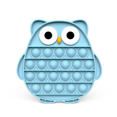 China Interesting Owl Bubble Children's Toys Silicone Moving Person Sensory Toy for sale