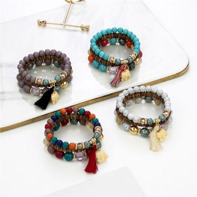 China BOHEMIA Bohemian Elephant Fringed Beaded Beads Designer Bracelet, Bracelet Fashion for sale