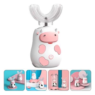 China New Hot Selling Dairy Cows U Shape Toothbrush Kids Home Rechargeable Toothbrush for sale