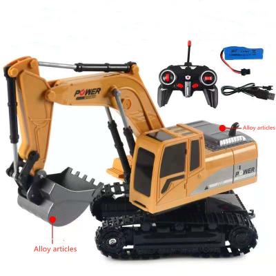 China Interesting RC Hobby Electric Alloy Excavator Radio Control Remote Control Toy for sale