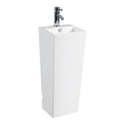 China Modern Factory Wholesale Pedestal Sink Supply Modern Bathroom Wash Ceramic Pedestal Sink for sale