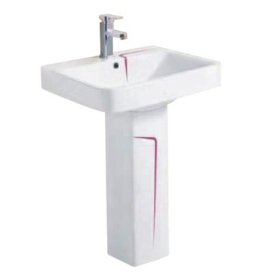 China Modern Sanitary Ware Bathroom Basin Pedestal Sink For Sale Manufacturer Cheap Basin Wholesale For Sale for sale