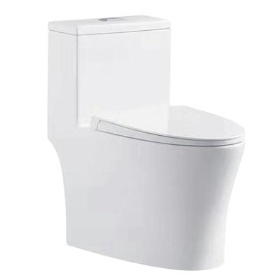 China Double-Flow Made In China Bathroom Sanitary One Piece Toilet Ceramic Toilet For Bathroom for sale