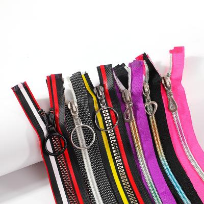 China Factory Wholesale High Quality Auto Lock Auto Lock New Long Chain Nylon Zipper Pull Customized Zipper Pull #5 for sale