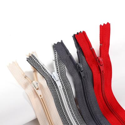 China Auto Lock Zipper Zipper Open End Custom Logo Nylon Garment Accessories #4 Color for sale