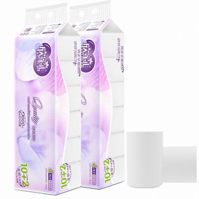 China All Toilet Coreless 2/3/4 Ply Toilet Paper Tissue Paper Pure White Soft And Roll Paper Customizable Bathroom Tissue for sale