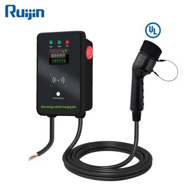 China Ruijin Type 1 AC Charging Battery RJ-AS-7KW 8a 12a 16a 24a 32a 7kw j1772 RFID SAE for sale