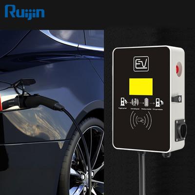 China EV Charger 11kw Wallbox 16A 3 Phase Level 2 Type - Fast Charging 2 Station Portable Charger RJ-EU-11KW for sale