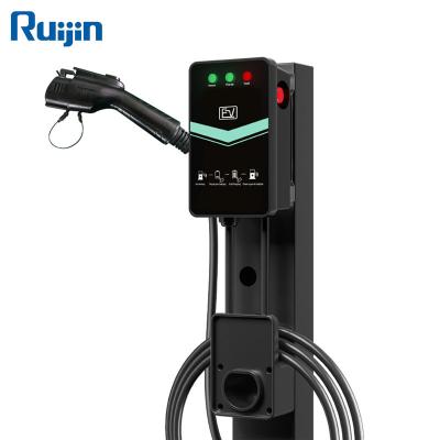 China 32A portable home EVSE Wallbox 7kw EV charger station ev charger type 1 RJ-OB203 for sale