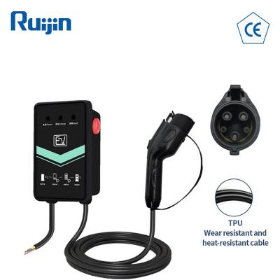 China Factory price 32a wall box charger wall box charging 7.2kw ev charger ev station charing type - 2 electric car fast charger RJ-OB203 for sale