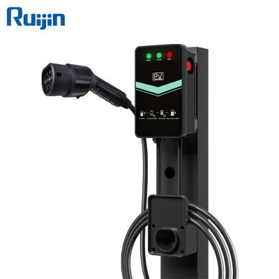 China 32A Wallbox EV Charger Station EV Charging Stations Credit Card with Type 1 RJ-OB203 Plug for sale