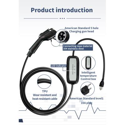 China Ruijin RJ-EU-3.3KW electric car charger stations 3.3kw American standard type 1 charging station for sale