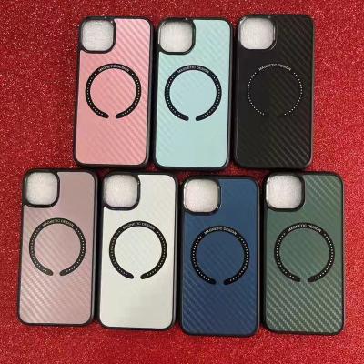 China Customized Shockproof Phone Case For Iphone Samsung Huawei Models Mag Safe Magnetic Ring Case Cover Magsafing Wireless Charger Phone Case for sale