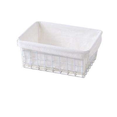 China Custom Japan Style Metal Japanese Style Laundry Cloth Basket Laundry Shelf Storage Basket Bedroom Storage for sale