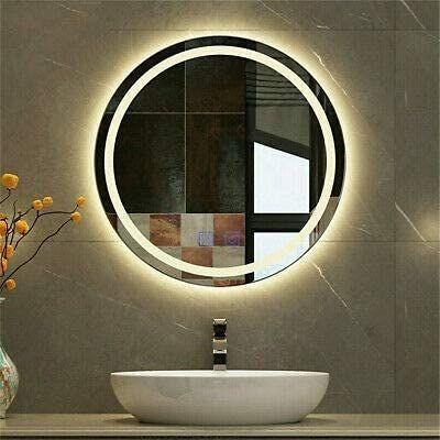 China Europe Home Decor New Design Round Modern Round LED Table Vanity Makeup Mirror for sale