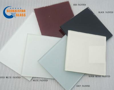 China Yard 3mm, 4mm, 5mm, 6mm painted glass 9001,9003,9005,90165 for sale